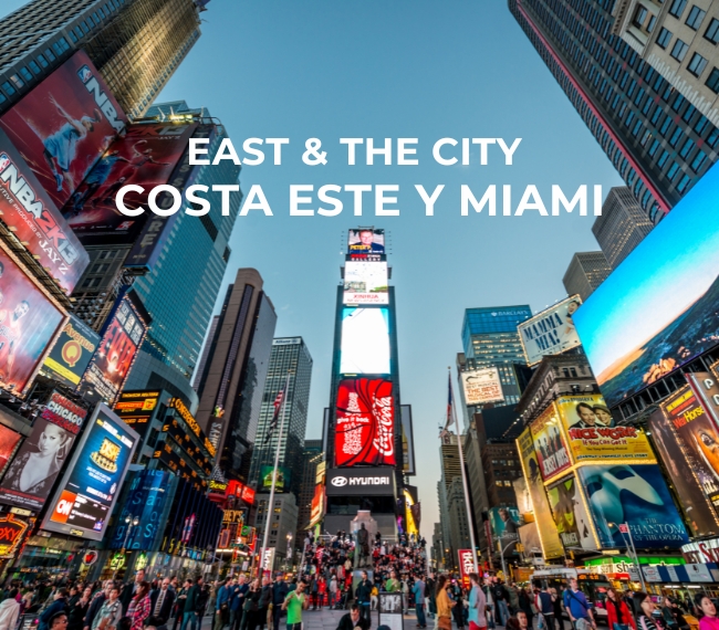 EAST & THE CITY - COSTA ESTE Y MIAMI  con VUELO DIRECTO - 17 DE ABRIL Y 18 DE SEPTIEMBRE 2024 - 15 DAS/14 NOCHES