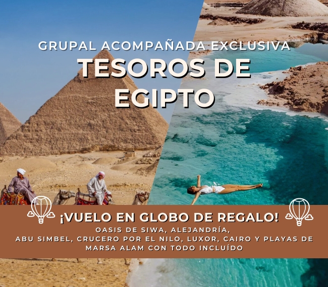 TESOROS DE EGIPTO - Grupal Exclusiva Acompaada - 19 DE ABRIL 2025 - 20 das / 17 noches