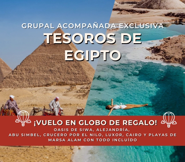 TESOROS DE EGIPTO - Grupal Exclusiva Acompaada - 19 DE ABRIL 2025 - 20 das / 17 noches